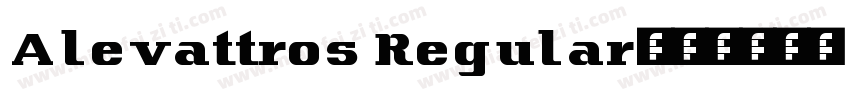 Alevattros Regular字体转换